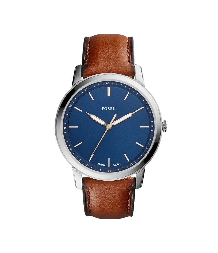 NEW-Fossil Analog Blue Dial Men's Watch-BQ2311